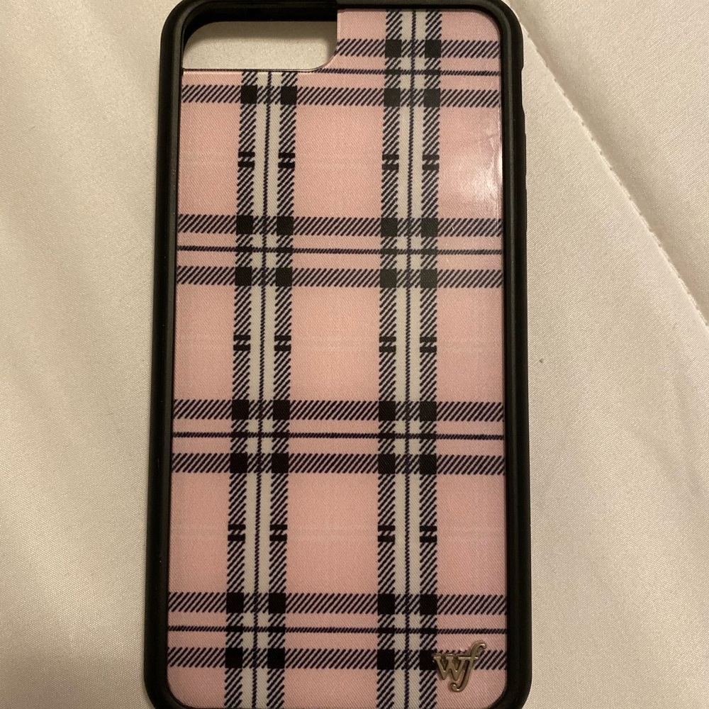 Pink Plaid Wildflower iPhone 6/7/8 plus phone case